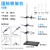 铁架台实验室支架化学实验器材不锈钢固定夹十字夹小大号铁圈加厚 国标铁架台一杆一座60cm
