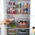 适用于小号300ml正方形透明食品收纳盒食品留样盒冰箱冷冻冷藏保 300ml四个