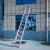 水共王俞 铝合金伸缩梯直梯子加厚单侧梯单面梯折叠一字工程楼梯 非标5米2个厚