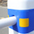 赫钢 塑料隔离墩 警示柱防撞桶 公路护栏围栏反光分流桩 3米长蓝白连接杆