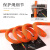 哥尔姆 高空作业安全绳套装 户外安装空调 工地施工作业保险绳12mm RL195 橘色90米