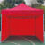 穆运 帐篷户外遮阳防雨棚折叠露营帐篷工地野外帆布三面围布蓝色2米*3米2000*3000*2700（ 2乘2红色