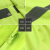 反光雨衣建筑施工保安荧光防水外套环卫保安巡逻防风可印字 205款300D(PU)黑色上衣 XL码