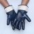 适用手套工作劳保耐磨防油胶皮防滑防水耐油胶帆布浸胶汽修防护 黄色浸塑手套(3双) 均码