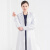 白大褂男女长袖医生服短袖医师隔离衣实验服室大学生化学护士工作 短袖 XL