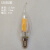 定制E14小螺口爱迪生灯丝LED长条短长笛试管水晶蜡烛尖泡拉尾节能 C35拉尾-4瓦(E14小螺口) 其它 暖黄