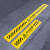 PVC警示地贴 加强版高粘地贴 斜线长条地面用警示标识 红色小心台阶100*10cm一张
