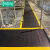 工厂车间地胶pvc地垫工业专用走道垫仓库地板叉车防滑脚垫 黑色钢化纹黄色警示 定制选项幅宽0.6米/0.9米/1.2