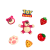 可爱卡通冰箱贴个性创意网红ins风装饰磁贴留言立体草莓熊磁力贴 浪漫樱花(13枚) 小