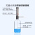 可调定量加液器 实验室瓶口分液器TKL-25 透明玻璃连续移液瓶 棕色套筒式加液瓶 液体分装瓶250 加液器配黑色塑料瓶(1000ml)