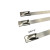 自锁式不锈钢扎带4.6*300金属白钢捆绑带卡扣收束带铁丝扎丝绳 材质(一根装) G4.6*100mm