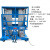 定制铝合金升降机移动式登高车液压升降平台电动升高梯小型作业车 8米双柱(普通) 蓝色