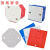 彩色线盒盖板 暗盒保护盖/接线盒盖板   八角孔86型 pvc红色 八角盖板(外盖)