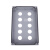 定制定制铸铝防水控制盒金属按钮盒开关急停操作盒工业防爆铸铝盒 五孔双排(188*120*78)