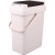 威佳7L茶渣桶茶水桶茶漏垃圾桶沥水桶商用办公室茶楼废水桶米白色