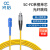 光信 电信级光纤跳线 SC-FC单模单芯 低烟无卤环保光纤线 收发器尾纤 15米