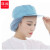 谋福（CNMF）214 食品厂车间劳保防尘帽食品帽子卫生透气网帽（天蓝色头顶布）