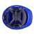 伟华世纪 安全帽工地男 施工领导高级生产建筑工程头盔国标加厚ABS透气免费印字 V型加厚款-蓝色