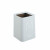 劳保佳 双层款垃圾桶 客厅厨房卫生间无盖垃圾桶 双层款日式垃圾桶 8L 白色