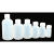 10/30/50/100/500ml小瓶子分装塑料瓶水剂瓶带盖带刻度密封液体瓶 100毫升100个