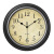 纪博驰（JIBOCHI）时钟挂墙家用欧式钟表客厅美式复古挂钟装饰品钟免打孔 木纹-阿拉伯数字钟面 12英寸(30厘米直径)##
