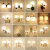 春禄 壁灯卧室现代简约客厅阳台创意墙壁灯北欧楼梯过道房间床头灯 乳白色 113-1+暖光限购