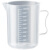 量杯带刻度耐高温精准刻度食品级量杯厨房用塑料量筒烧杯刻度杯 2000ml