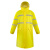 反光雨衣雨披骑行安全服电动防雨服外卖雨服长款荧光安全执勤雨衣 荧光黄 XL