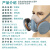 宝顺安防毒面具防工业粉尘油烟有机酸碱性有害气体异味喷漆椰壳活性炭 3401+2201 小号S
