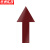 京洲实邦 箭头指示地贴防水耐磨标识方向磨砂PVC指引贴 20*40cm直行箭头/颜色备注(10张)ZJ-1640