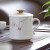 洁雅杰陶瓷茶杯手绘釉下彩茶杯(360ml)中式办公家用陶瓷茶杯 合和之寓