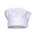 酒店厨房食堂饭店餐饮舒适面料透气性好佩戴有型多折设计厨师帽厨房工作帽百褶帽蘑菇布帽 厨师蘑菇帽白色