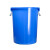 尚留鑫 塑料桶100L蓝色无盖圆桶大容量蓄水桶收纳桶