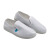 耐呗斯（NABES）防静电鞋 安全鞋 PVC柔软防滑耐磨帆布鞋男女通用 白色 42码
