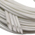 4KV绝缘套管玻璃纤维套管玻纤管 自熄管4000V内纤外胶管 0.8MM-12 直径7.0MM/100米 白色