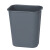 斯图加厚垃圾桶酒店客房垃圾桶不带盖直边宾馆餐厅纸篓办公室果皮垃圾桶 大号35L灰色