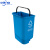 中环力安【60L蓝色可回收物+黄色其他垃圾/个】新国标分类脚踏式双桶垃圾桶ZHLA-HKHF04