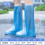 防雨鞋套 高位防水防滑加厚耐磨底雨鞋女款男士鞋套子下雨天中高 819高筒蓝色 M36-37码