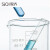 SiQi玻璃烧杯刻度加厚高硼硅耐高温化学杯加热透明喝水多规格可选glass beaker 低型烧杯50ml