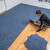 万创 办公室地毯商用办公拼接方块房间客厅大面积满铺整铺块毯 蓝色z15 沥青底50*50cm/块10平方40片