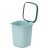 金诗洛 K5360 (2个)北欧风压圈式垃圾桶 无盖敞口塑料纸篓办公室卫生间垃圾桶 小号蓝