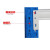 艾科堡 货架仓储2000X500X2000重型单层500KG蓝色主架仓库货架置物架四层可调节隔板AKB-HJ500