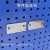 猎尊（LZ）电子元件背挂零件盒挂钩盒百叶板塑料盒子方孔挂板挂钩工具挂板架金属挂钩小螺丝配件收纳盒 1号蓝（不含挂片） 零件盒
