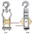 放线滑轮行车吊线过线拖线电缆小滑轮器电缆电力小型滑车尼龙起重 卷边加强120*60两用