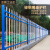 金蝎锌钢围墙护栏热镀锌栏杆铁艺围栏别墅小区庭院栅栏工厂隔离栏杆【中厚】1.8M高3M宽2横杆（一栏一柱）