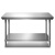 可移动不锈钢作台 拆装双层不锈钢作台饭店厨房操作台作桌 长60宽60高0双层