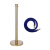 月桐（yuetong）皇冠头金色礼宾杆含绒绳 YT-D0657 含金色杆+银钩蓝色绒绳 950×320×51mm 1套