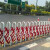 可推拉活动伸缩护栏 景区隔离栏 高速公路市政收费站移动防护栅栏 红色10米长*85cm高
