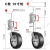 澳式顶摇手摇拖车千斤顶支腿导向轮骑士轮橡胶轮 6寸 承重540公斤带安装包
