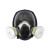 锐麻 防毒全面具喷漆甲醛农药化工粉尘防毒口罩 球形面具+0.5米管+7号罐 